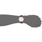 Daniel Wellington Classic St Mawes White Dial Brown Leather Strap Watch For Men - DW00100021 Authentic Buy Shop Now