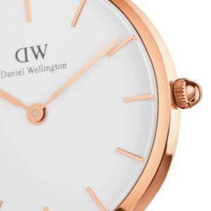 Daniel Wellington Petite Canterbury White Dial Three Tone Nylon Strap Watch For Women - DW00100357 Authentic Buy Shop Now