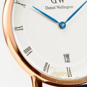 Daniel Wellington Dapper York White Dial Brown Leather Strap Watch For Women - DW00100093 Authentic Buy Shop Now