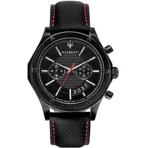 Maserati Circuito Black Dial Black Leather Strap Watch For Men - R8871627004 Authentic Buy Shop Now
