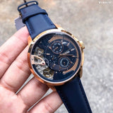 Fossil Townsman Twist Skeleton Blue Dial Blue Leather Strap Watch for Men - ME1138 Authentic Buy Shop Now