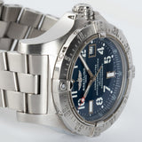 Breitling Aeromarine Avenger Seawolf 45mm Blue Dial Stainless Steel Mens Watch - A1733110/C756 Authentic Buy Shop Now