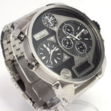 Diesel Mr Daddy 1.0 Black Dial Stainless Steel Stainless Watch For Men - DZ7221 Authentic Buy Shop Now