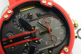 Diesel Mr Daddy 2.0 Chronograph Grey Dial Red Rubber Strap Watch For Men - DZ7430 Authentic Buy Shop Now