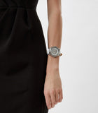 Michael Kors Runway Three Hand White Dial White Leather Strap Watch For Women - MK6998 Authentic Buy Shop Now