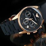 Emporio Armani Sportivo Black Dial Black Steel Strap Watch For Women - AR5906 Authentic Buy Shop Now