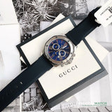 Bulova Marine Star Chronograph Black Dial Black Rubber Strap Watch for Men - 98B127 Authentic Buy Shop Now