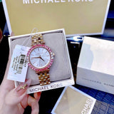 Michael Kors Darci Pave Silver Dial Rose Gold Steel Strap Watch For Women - MK4517 Authentic Buy Shop Now