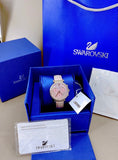 Swarovski Passage Chrono Pink Dial Pink Leather Strap Watch for Women - 5580352 Authentic Buy Shop Now