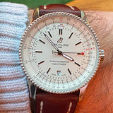 Breitling Navitimer Automatic 41mm Brown Leather Strap Mens Watch - A17326211G1P1 Authentic Buy Shop Now
