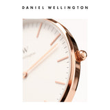 Daniel Wellington Classic Suffolk White Dial Brown Leather Strap Watch For Women - DW00100120 Authentic Buy Shop Now
