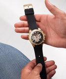 Guess Trophy Multifunction Black Dial Black Rubber Strap Watch for Men - GW0333G2 Authentic Buy Shop Now