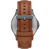 Armani Exchange Nico Quartz Blue Dial Brown Leather Strap Watch For Men - AX2334 Authentic Buy Shop Now