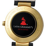 Gucci Interlocking Special Edition Grammy Black Dial Black Leather Strap Watch For Men - YA133208 Authentic Buy Shop Now