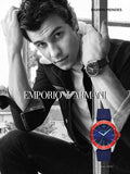 Emporio Armani Sigma Quartz Blue Dial Blue Silicone Strap Watch For Men - AR11217 Authentic Buy Shop Now