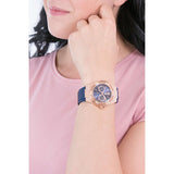 Guess Limelight Blue Dial Blue Silicone Strap Watch For Women - W1053L1 Authentic Buy Shop Now