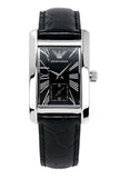 Emporio Armani Classic Analog Black Dial Black Leather Strap Strap Watch For Men - AR1604 Authentic Buy Shop Now