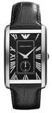 Emporio Armani Classic Analog Black Dial Black Leather Strap Strap Watch For Men - AR1604 Authentic Buy Shop Now