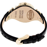 Fossil Georgia Black Dial Black Leather Strap Watch for Women - ES3148 Authentic Buy Shop Now