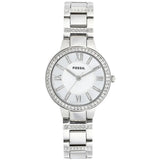 Fossil Virginia Silver Dial Silver Steel Strap Watch for Women - ES3282 Authentic Buy Shop Now