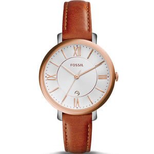 Fossil Jacqueline White Dial Brown Leather Strap Watch for Women - ES3842 Authentic Buy Shop Now