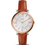 Fossil Jacqueline White Dial Brown Leather Strap Watch for Women - ES3842 Authentic Buy Shop Now