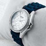 Fossil Riley White Dial Blue Leather Strap Watch for Women - ES3464 Authentic Buy Shop Now