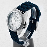 Fossil Riley White Dial Blue Leather Strap Watch for Women - ES3464 Authentic Buy Shop Now