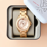 Fossil Riley Multifunction Rose Gold Dial Rose Gold Steel Strap Watch for Women - ES2811 Authentic Buy Shop Now