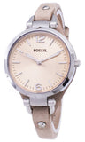 Fossil Georgia Bone Grey Dial Beige Leather Strap Watch for Women - ES2830 Authentic Buy Shop Now