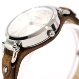 Fossil Georgia White Dial Brown Leather Strap Watch for Women - ES3060 Authentic Buy Shop Now