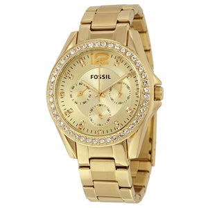 Fossil Riley Gold Dial Gold Steel Strap Watch for Women - ES3203 Authentic Buy Shop Now