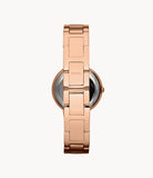 Fossil Virginia White Dial Rose Gold Steel Strap Watch for Women - ES3284 Authentic Buy Shop Now
