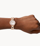 Fossil Virginia White Dial Rose Gold Steel Strap Watch for Women - ES3284 Authentic Buy Shop Now