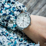 Fossil Jacqueline White Dial Silver Steel Strap Watch for Women - ES3433 Authentic Buy Shop Now