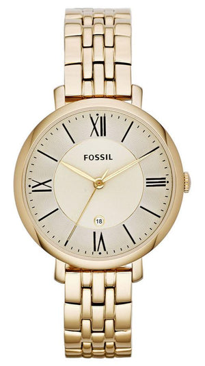Fossil Jacqueline White Dial Gold Steel Strap Watch for Women - ES3434 Authentic Buy Shop Now