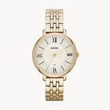 Fossil Jacqueline White Dial Gold Steel Strap Watch for Women - ES3434 Authentic Buy Shop Now