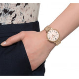 Fossil Jacqueline Rose Gold Dial Rose Gold Steel Strap Watch for Women - ES3435 Authentic Buy Shop Now