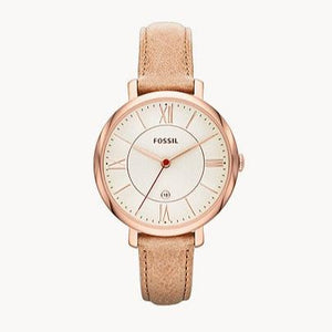 Fossil Jacqueline White Dial Brown Leather Strap Watch for Women - ES3487 Authentic Buy Shop Now