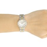 Fossil Virginia Silver Dial Two Tone Steel Strap Watch for Women - ES3503 Authentic Buy Shop Now