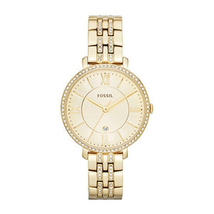 Fossil Jacqueline Gold Dial Gold Steel Strap Watch for Women - ES3547 Authentic Buy Shop Now