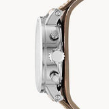 Fossil Boyfriend Chronograph White Dial Brown Leather Strap Watch for Women - ES3625 Authentic Buy Shop Now