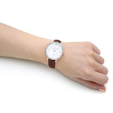 Fossil Jacqueline White Dial Brown Leather Strap Watch for Women - ES3708 Authentic Buy Shop Now