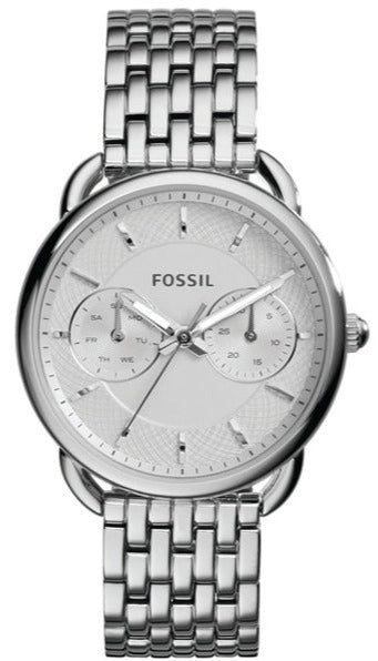 Fossil Tailor Silver Dial Silver Steel Strap Watch for Women - ES3712 Authentic Buy Shop Now