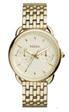 Fossil Tailor Gold Dial Gold Steel Strap Watch for Women - ES3714 Authentic Buy Shop Now