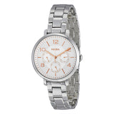 Fossil Jacqueline Multifunction White Dial Silver Steel Strap Watch for Women - ES3738 Authentic Buy Shop Now