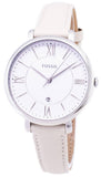 Fossil Jacqueline White Dial Beige Leather Strap Watch for Women - ES3793 Authentic Buy Shop Now