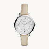 Fossil Jacqueline White Dial Beige Leather Strap Watch for Women - ES3793 Authentic Buy Shop Now