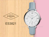 Fossil Jacqueline White Dial Light Blue Leather Strap Watch for Women - ES3821 Authentic Buy Shop Now