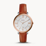 Fossil Jacqueline White Dial Brown Leather Strap Watch for Women - ES3842 Authentic Buy Shop Now
